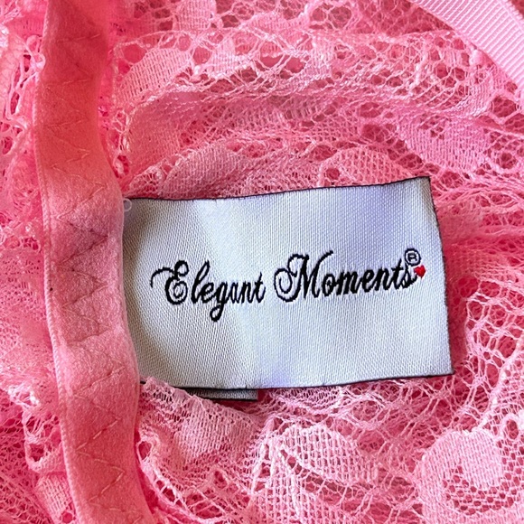 Elegant Pink Lace Sleepwear - Picture 3 of 7